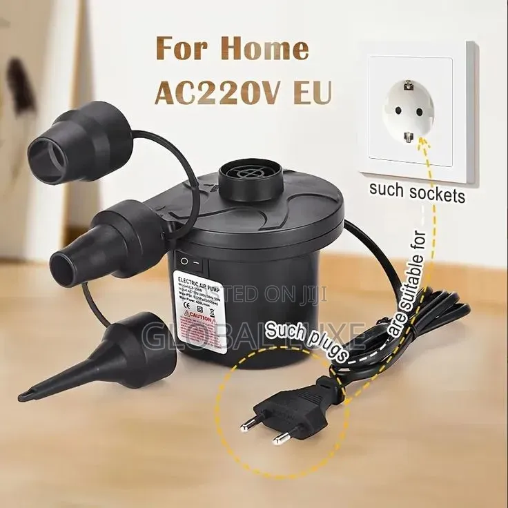 Electric Air Pump – Portable Fast Inflator for Air Beds & Inflatables