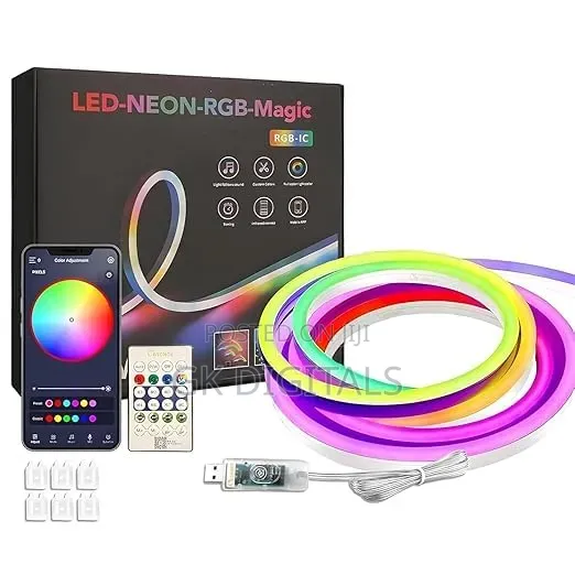 Smart RGB LED Strip Light – App Control, Music Sync, Bluetooth & Remot