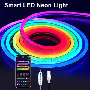 Smart RGB LED Strip Light – App Control, Music Sync, Bluetooth & Remot