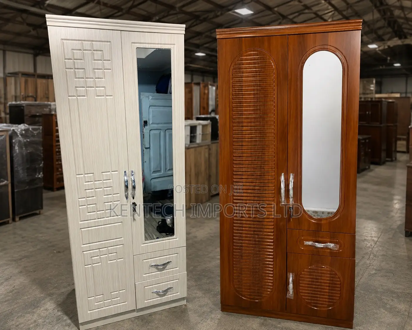 Premium 2 Door China Made Wardrobe - 2 in 1