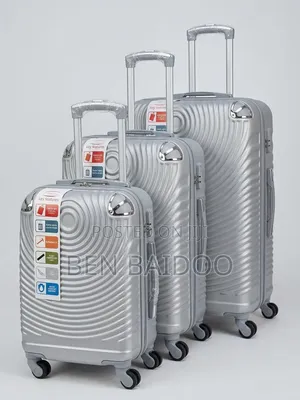 Plastic Luggage Bags 3 Pieces (Early Bird Brand Design)