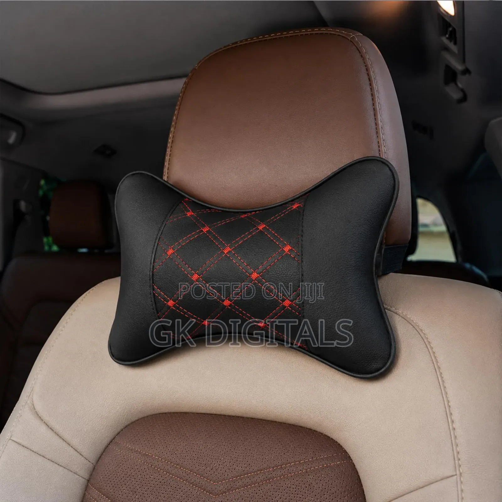 Car Headrest Neck Pillow Support, Universal Fit, Multiple Colors