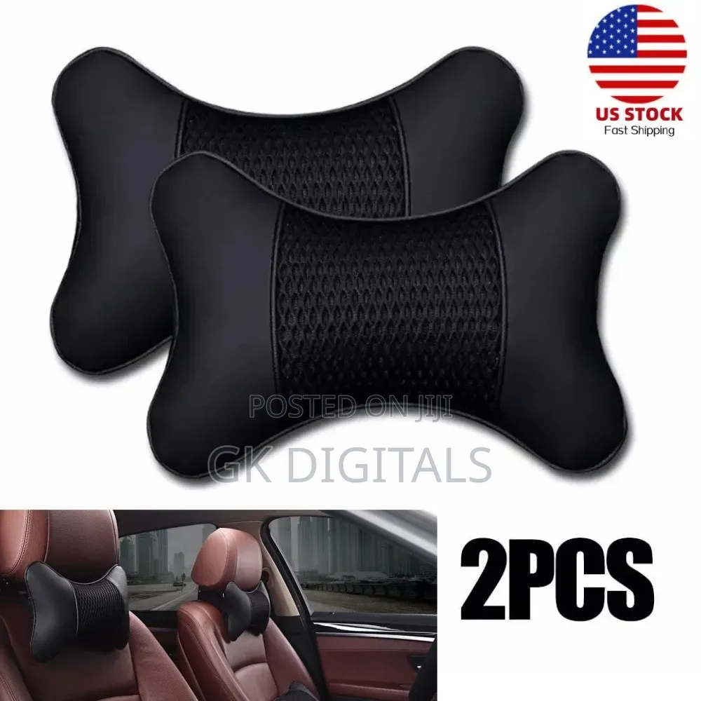 Car Headrest Neck Pillow Support, Universal Fit, Multiple Colors
