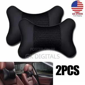 Car Headrest Neck Pillow Support, Universal Fit, Multiple Colors