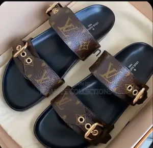 Louis Vuitton Slip-on Slides – Stylish Designer Monogram ( in a Box )