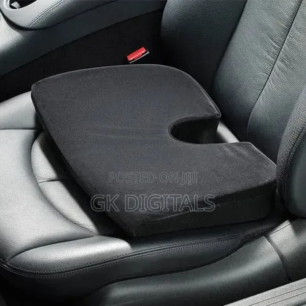 Car & Office Seat Cushion -  Velvet Cover, Breathable Pain Relief Pad