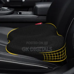 Car & Office Seat Cushion -  Velvet Cover, Breathable Pain Relief Pad