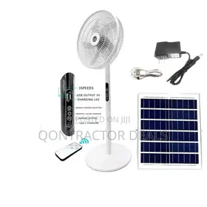 Solar Rechargeable Standing Fan
