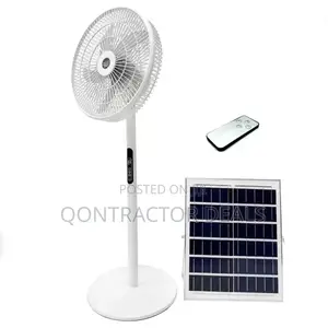 Solar Rechargeable Standing Fan