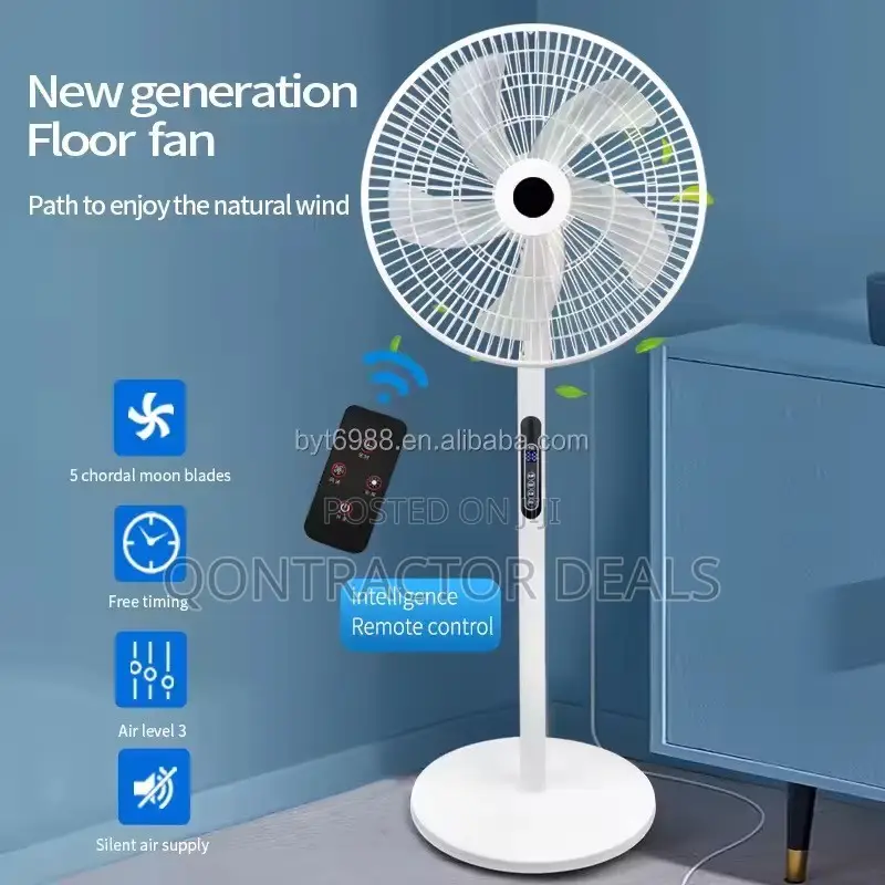 Solar Rechargeable Standing Fan