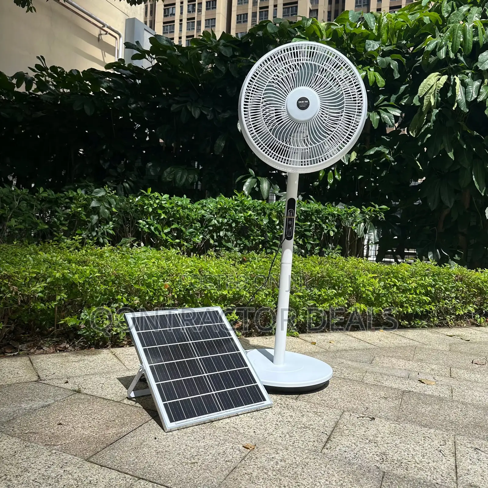Solar Rechargeable Standing Fan