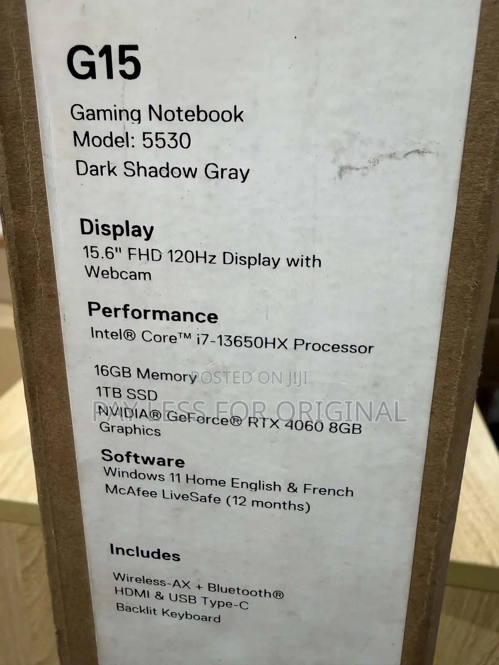 Laptop Dell G15 5530 16GB Intel Core i7 SSD 1T