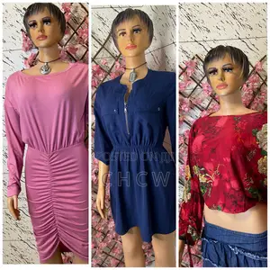 2 Pieces of Beautiful Women Ladies Dress and a Red Top