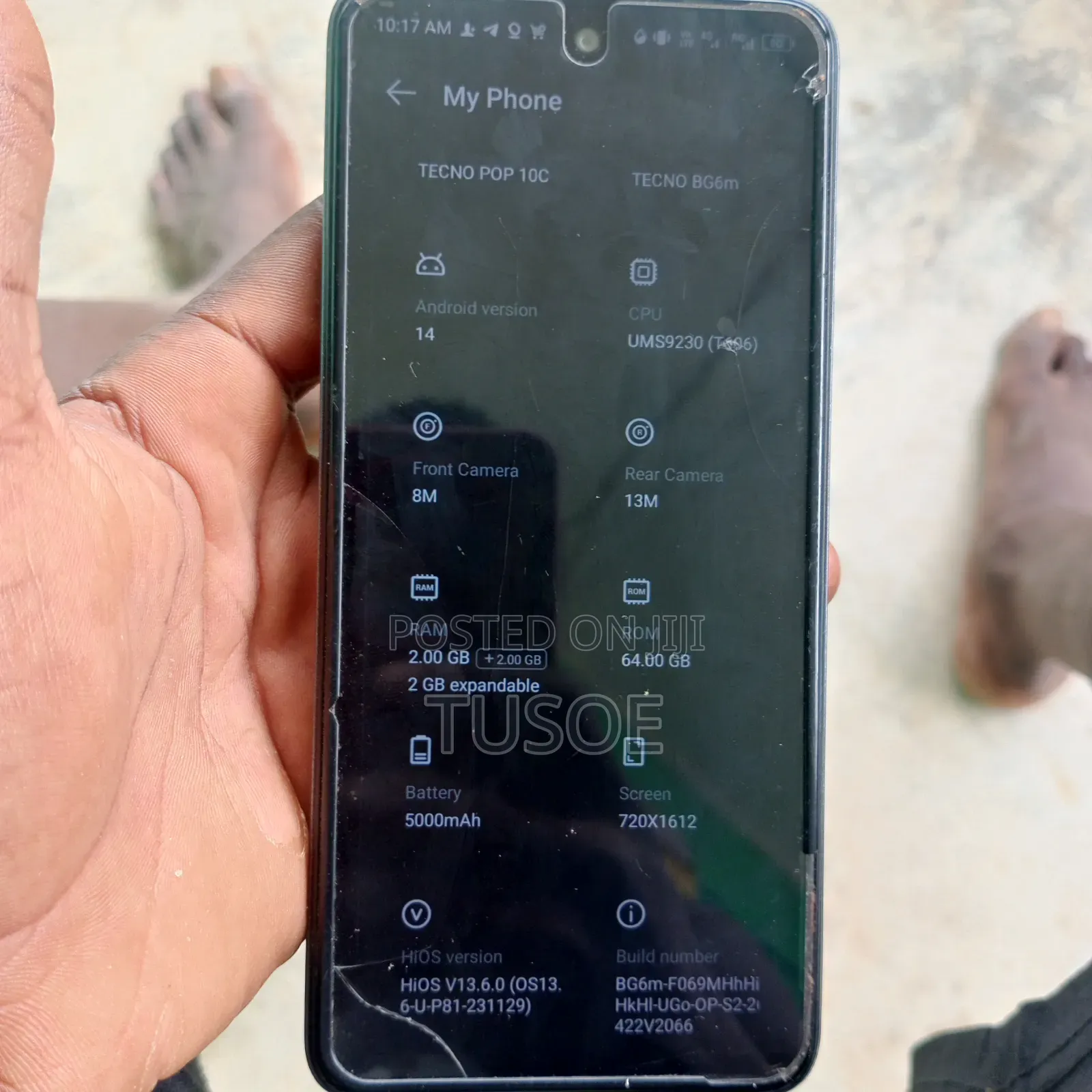 Tecno Pop 10C 64 GB Black