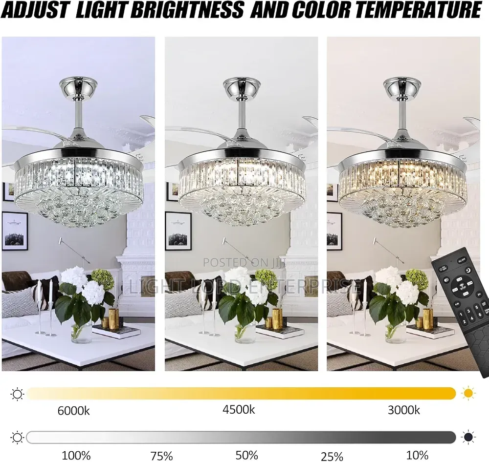 Fresh Air Circulation Chandelier Fan Light