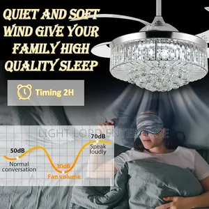 Sweet Air Flow Chandelier Fan Light With Remote Controls