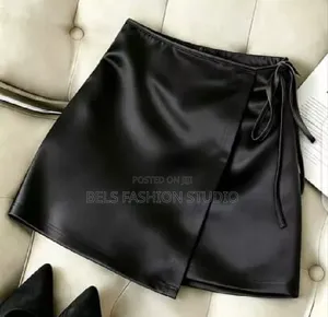 Women's Satin Side-Tie Wrap Mini Skirt -Multicolours