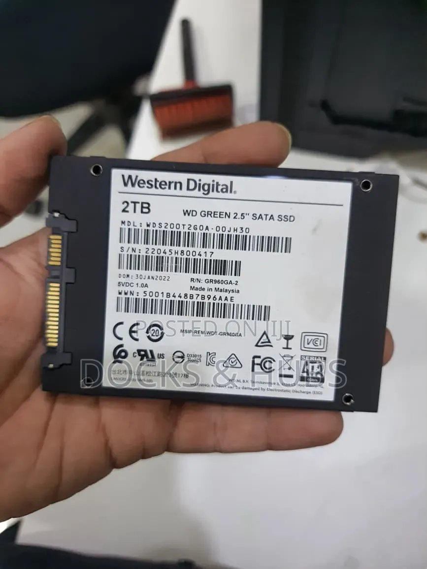 Western Digital WD Green SATA III 2.5" 2TB Internal SSD Used SSD