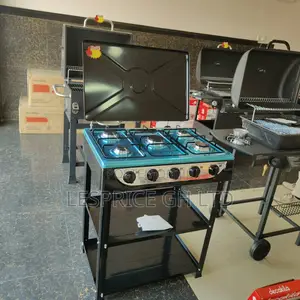 Classy High Grade 5 Burner Gas Stove With Shelf From Decakila