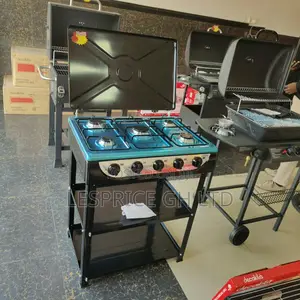 Classy High Grade 5 Burner Gas Stove With Shelf From Decakila