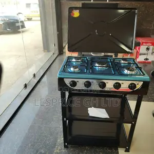 Super Nice and Portable 5 Burner Gas Stove With Shelf From Decakila
