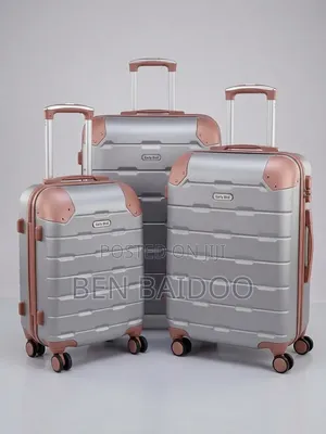 Anticrack 3-Piece Plastic Travelling Luggage (3in1)