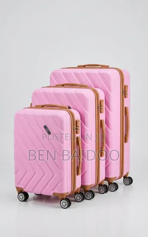 Anticrack 3-Piece Plastic Travelling Luggage (3in1)