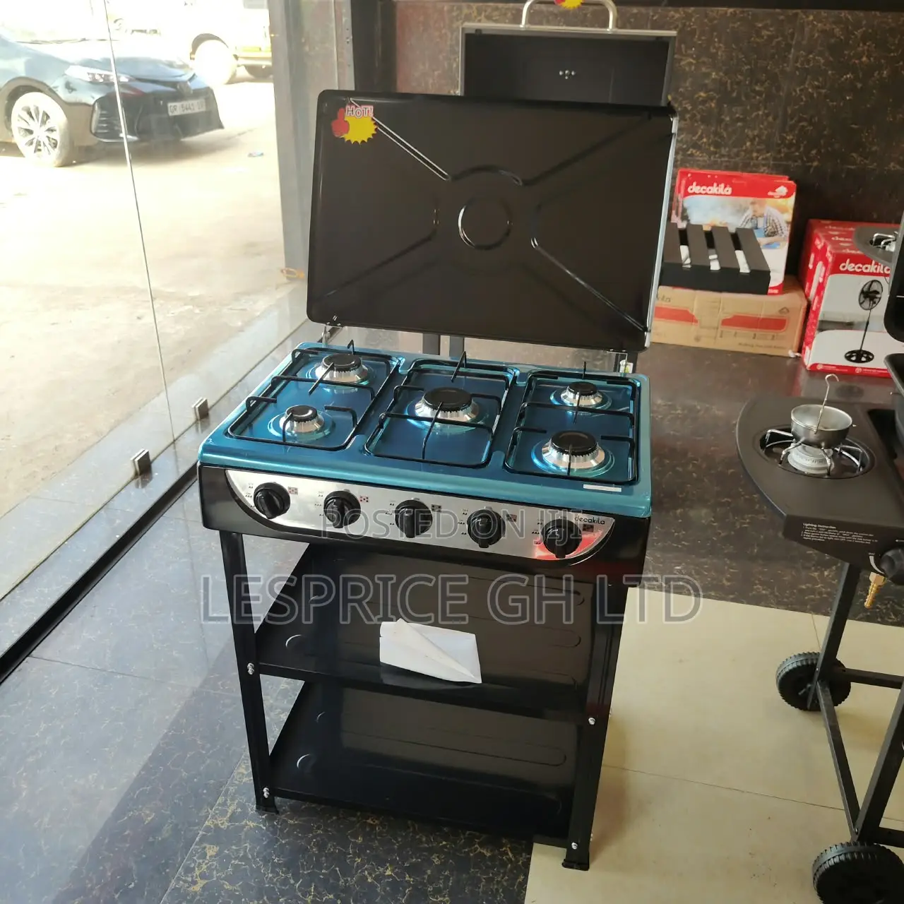 Falaa Deal of the Moment on Our Brandnew 5 Burner Gas Stove With Shelf