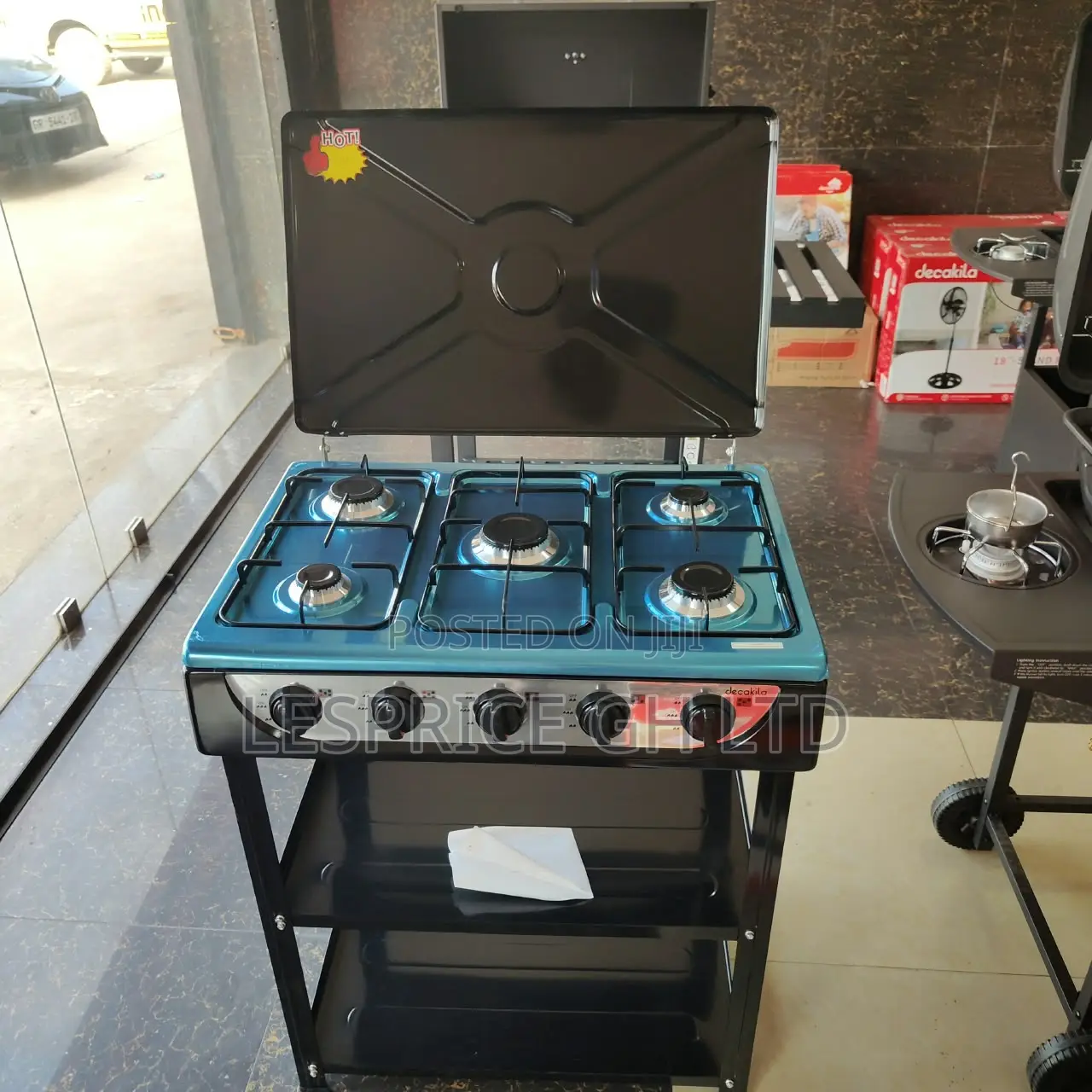Massive Clearance Sale on Our Allnew 5 Burner Gas Stove With Shelf