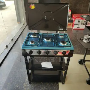 Deal of the Moment on Our Durable 5 Burner Gas Stove With Shelf