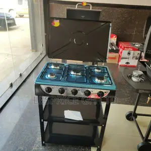 Lucky Tuesday Promo on Our Firm 5 Burner Gas Stove With Shelf