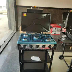 Lucky Tuesday Promo on Our Firm 5 Burner Gas Stove With Shelf