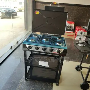 Enjoy Everyday Promo on Our Matchless 5 Burner Gas Stove With Shelf