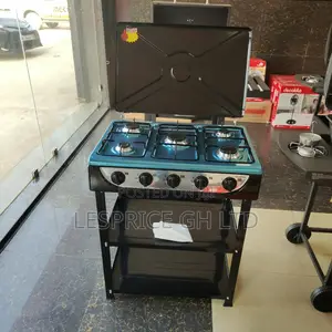 Enjoy Everyday Promo on Our Matchless 5 Burner Gas Stove With Shelf