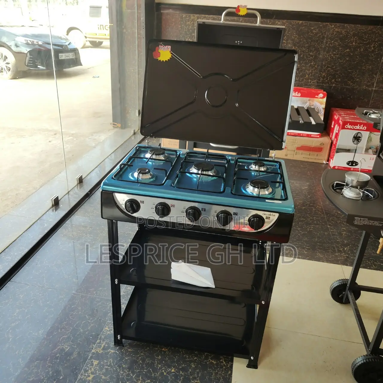 Experience Excellent Performance 5 Burner Gas Shelf Stove @ Cool Price