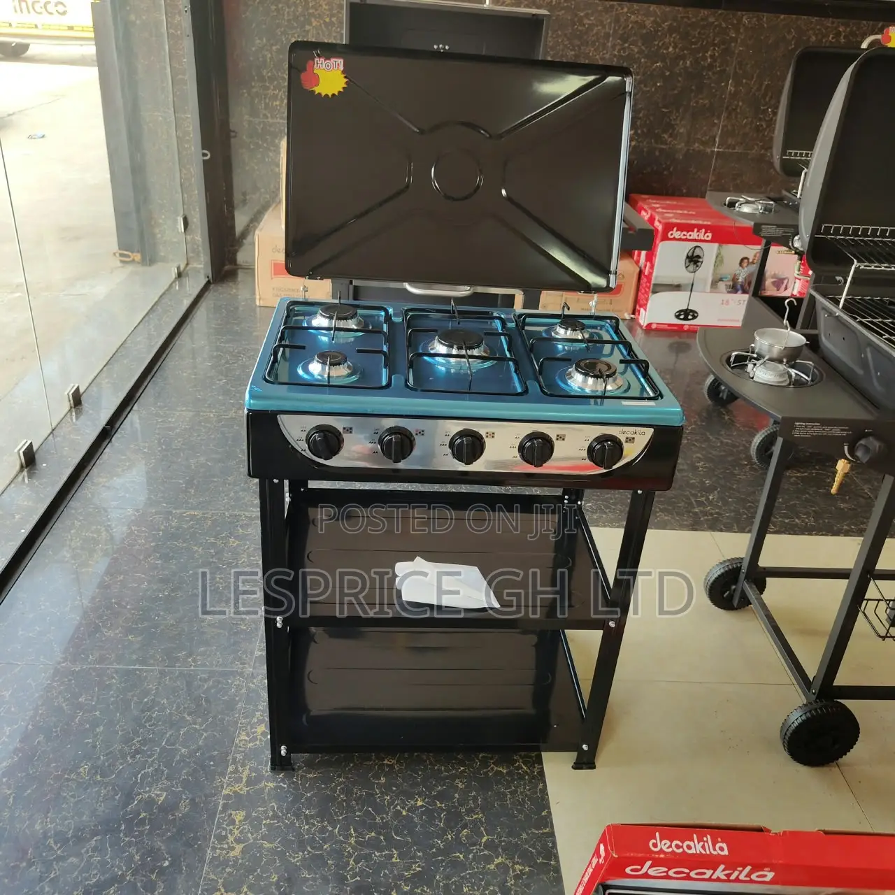 Grab Our Flawless 5 Burner Gas Shelf Stove @ an Unbeatable Price