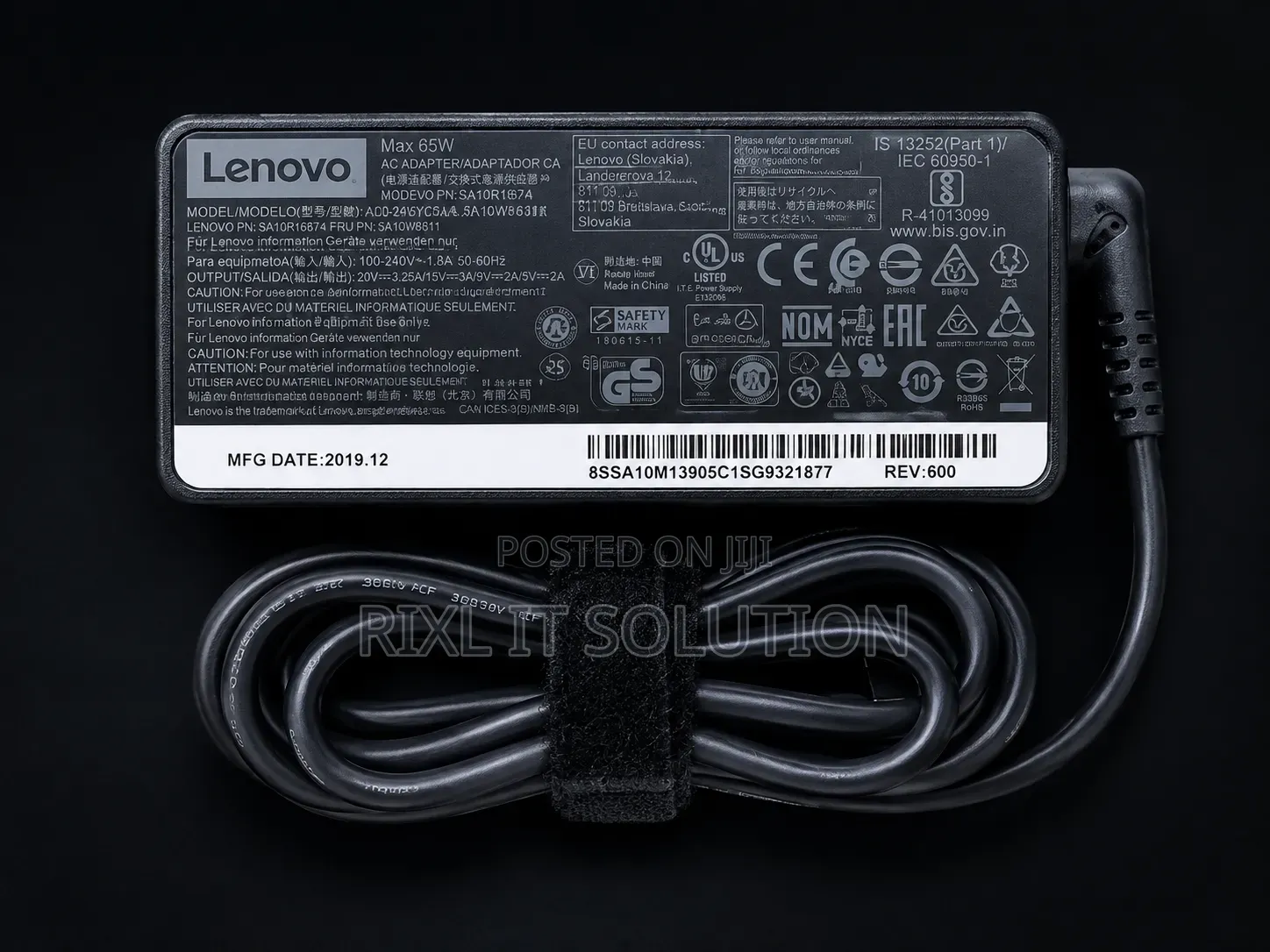 Original Lenovo 65W USB-C Laptop Charger for ThinkPad Models FastPower