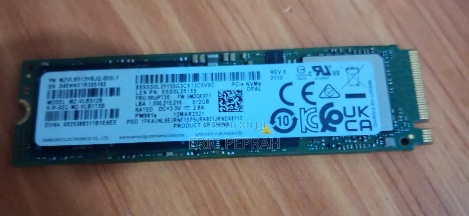 Samsung 512gb SSD Nvme for Laptops