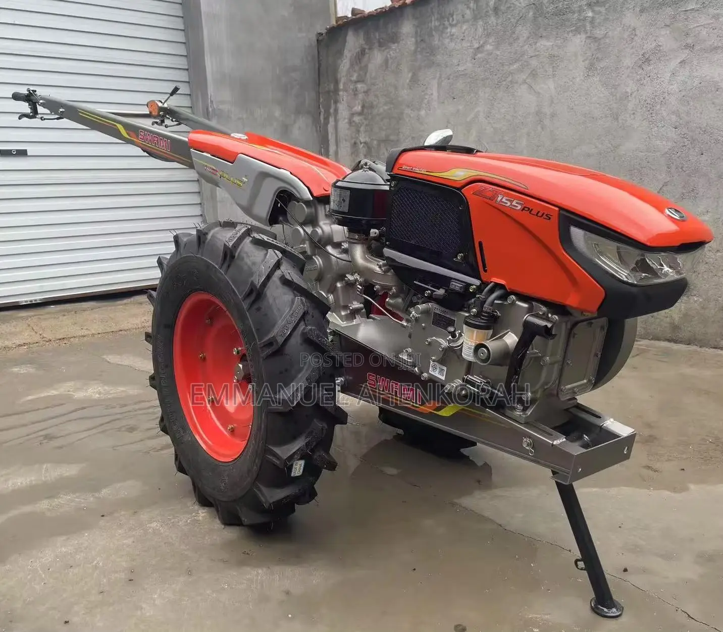 15HP Kubota Walking Tractor, Trailer, Plough and Ridge