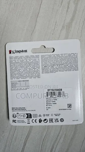 Kingston DataTraveler 70 (DT70) 256GB USB-C.