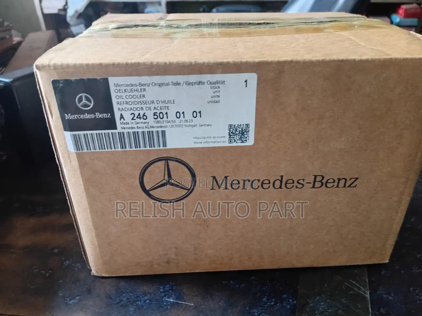 Complete Oil Cooler for Mercedes-Benz GLA.