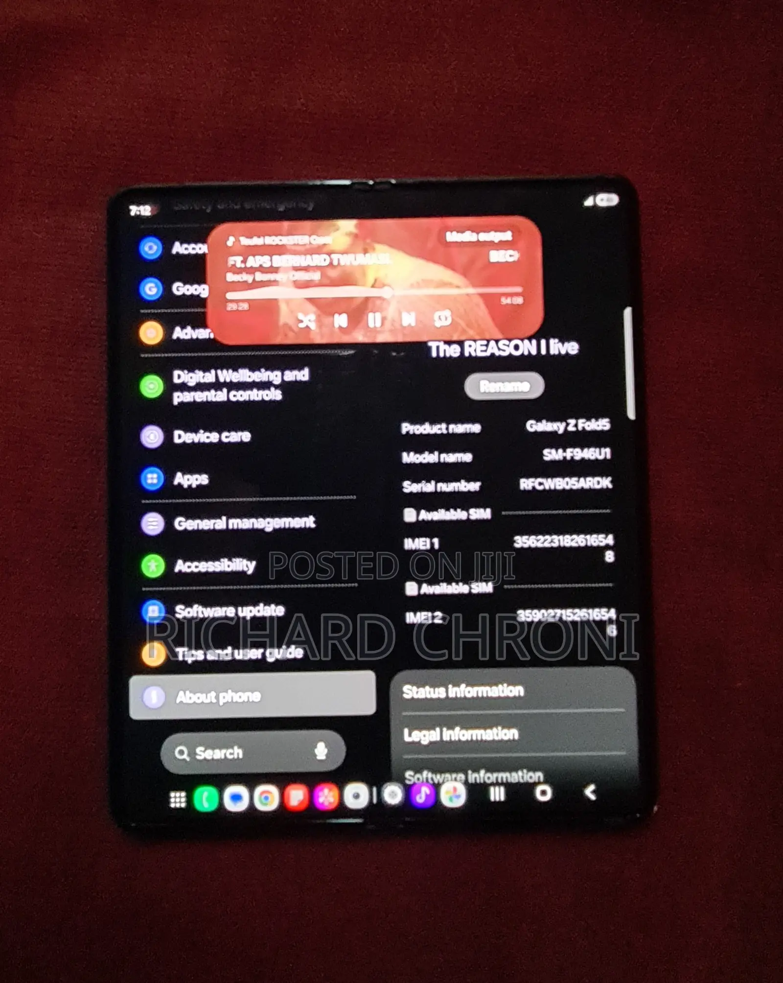 Samsung Galaxy Z Fold 5 512 GB Blue
