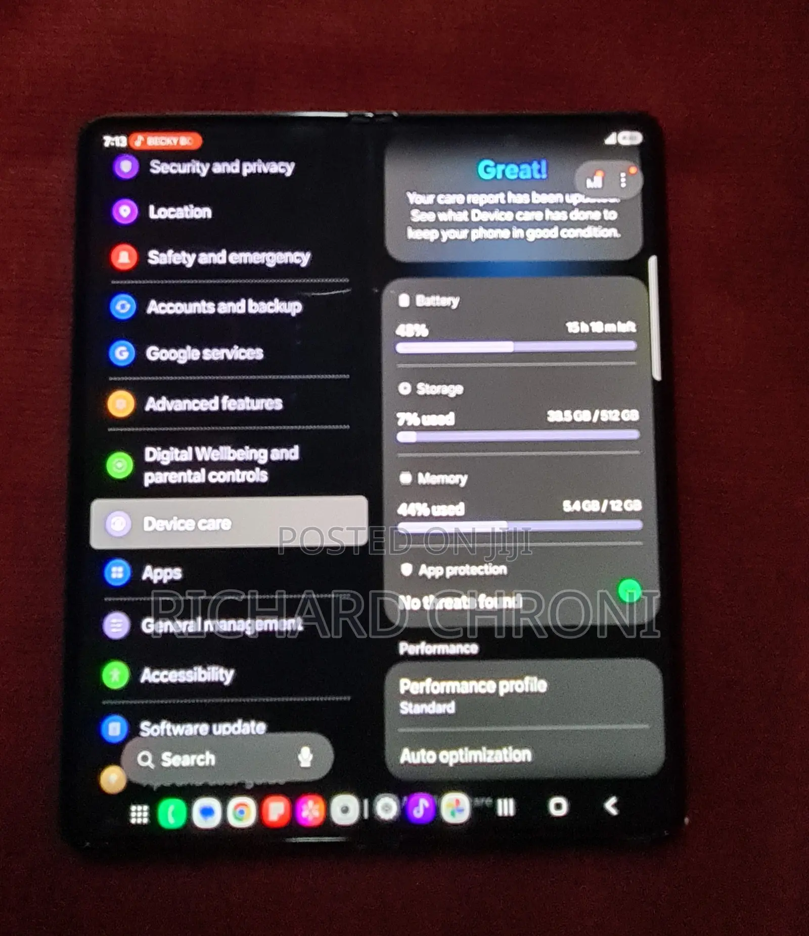 Samsung Galaxy Z Fold 5 512 GB Blue