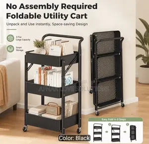 Foldable Storage Cart With Wheels