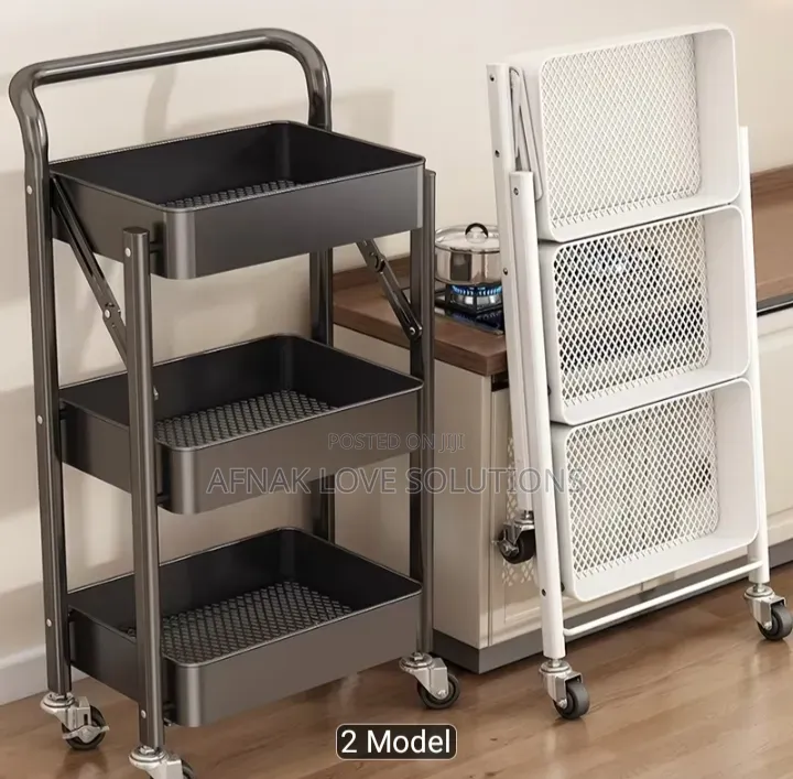 Foldable Storage Cart With Wheels