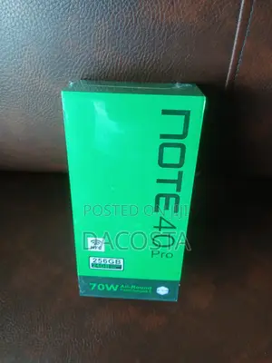 New Infinix Note 40 Pro 256 GB Gold