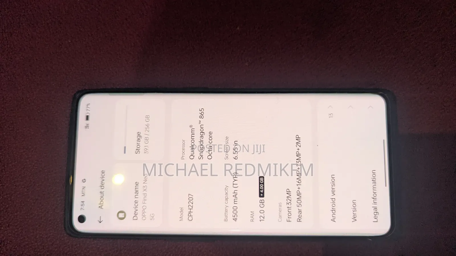Oppo Find X3 Neo 256 GB Black