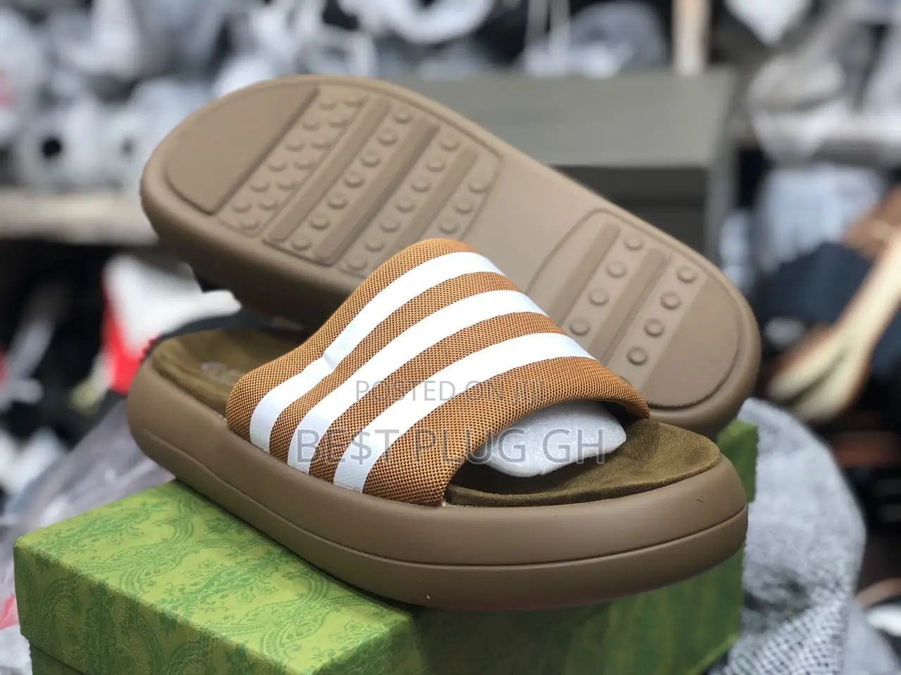 Adidas and Burbery Slippers