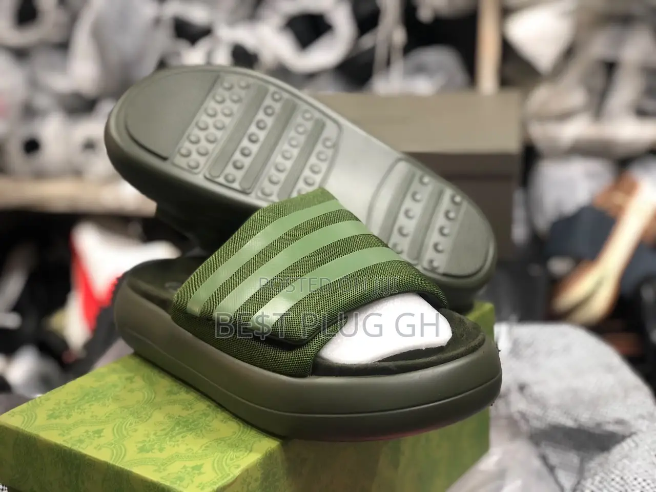 Adidas and Burbery Slippers