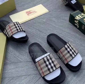 Adidas and Burbery Slippers